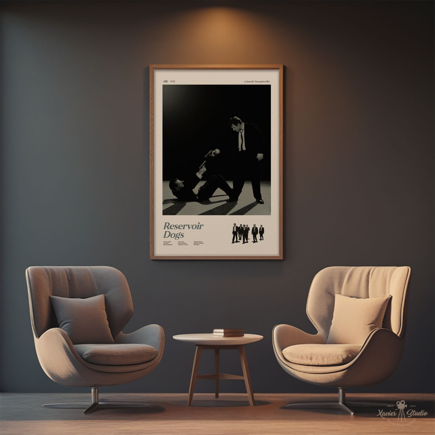 Minimalistický filmový plakát Reservoir Dogs od Quentina Tarantina